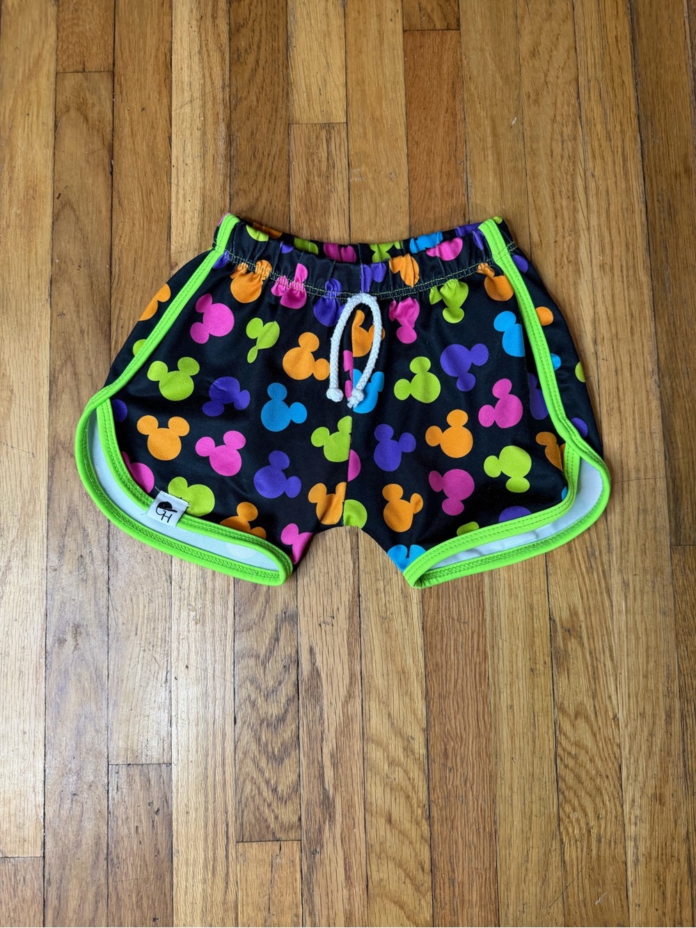 George Hats 18/24 Neon mickey mouse hybrid track swim shorts